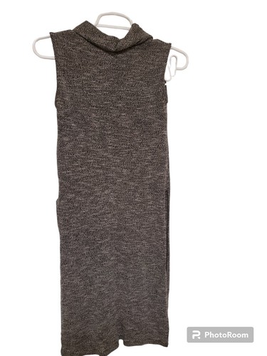 Mango Vestido Túnica Mujer Talla XS Gris Gris Capucha Cuello Sin Mangas - Imagen 2 de 7