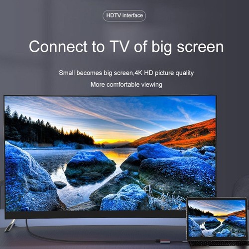 4K USB C to Dual HDMI Adapter HUB, 4 in 1 Type C to Dual HDMI Converter - Picture 12 of 15