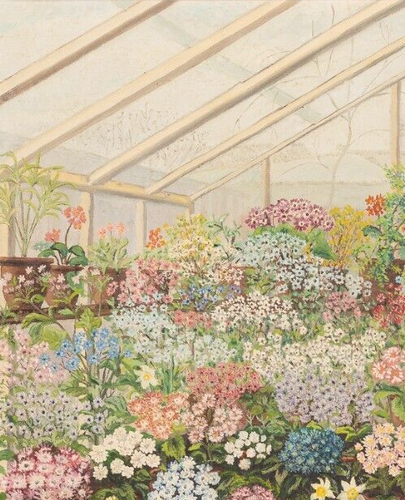 The Greenhouse - A profusion of plants and flowers in bloom, Modern 20th Century - Picture 3 of 8