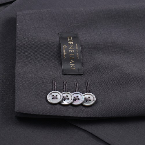 Corneliani Solid Charcoal Gray Super 120s Wool Suit 38R (Eu 48) NWT - Picture 6 of 11