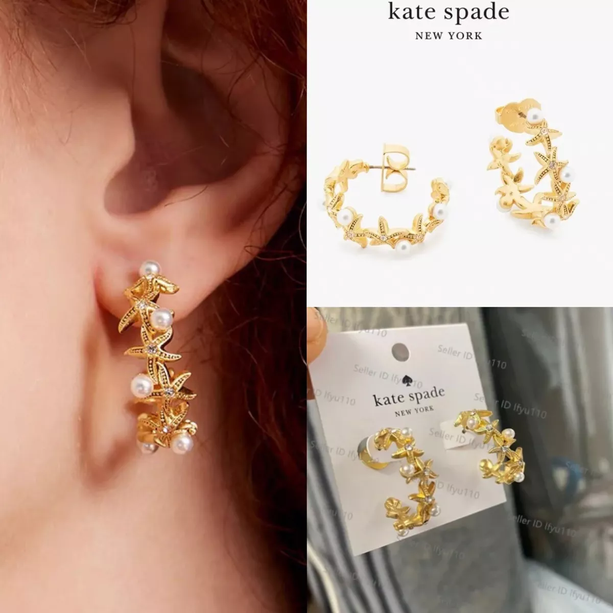 Kate spade star hoop best sale earrings