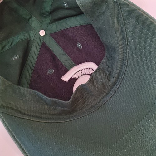 Michigan State Spartans Child Nike Hat Swoosh Flex Cap Green White Sparty EUC - Foto 11 di 12