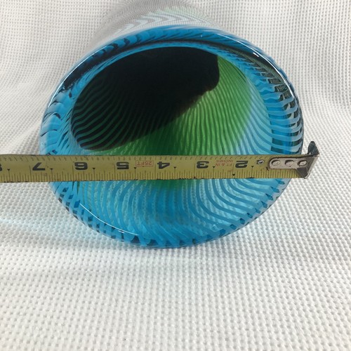 1970s Laura De Santillana Design Large Arcade Murano Vase - Imagen 6 de 6