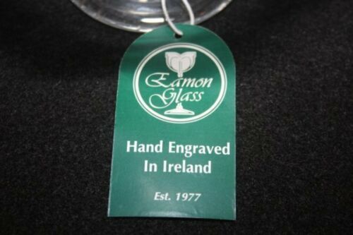 TWO Eamon Candy Dish Twisted Stem Footed Shamrock Ireland Scalloped St. Patrick - Picture 5 of 6