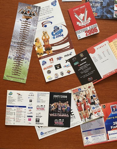 AUS Lot 24 verschiedene AUSTRALIEN Sport Spielpläne Basketball RUGBY Cricket + - Bild 4 von 6