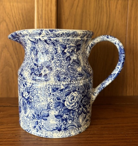 Chintzware blauer Krug Laura Ashley Staffordshire England Vintage 32 Oz