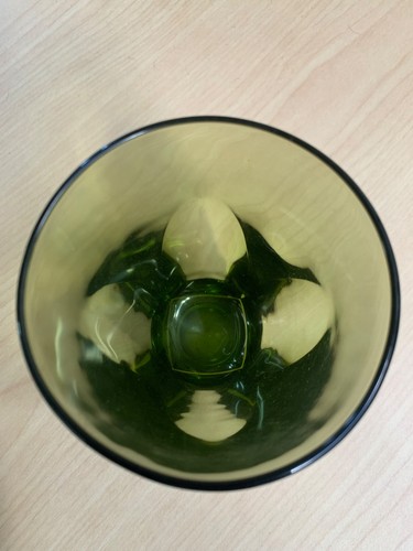 Vintage Hazel Atlas Colony Green Square Tumbler Glasses Set Of 3 12oz - Picture 3 of 7