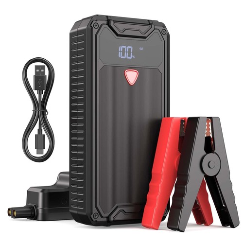Avviatore Emergenza per Auto 4000A 26800mAh Booster Avviamento Auto/Moto(Fino a - Foto 8 di 12