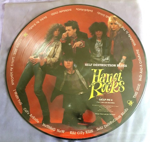 Hanoi Rocks – Self Destruction Blues Picture Disc LP – NM – Lick Records. Rare - Picture 2 of 5