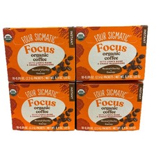 4-PACK Four Sigmatic Focus Organic Instant Coffee Lion's Mane  Chaga Exp 1/28