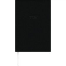 Zettler | Zettler Buchkalender 2026 14,5x21 cm schwarz Bürokalender 1 Tag auf...
