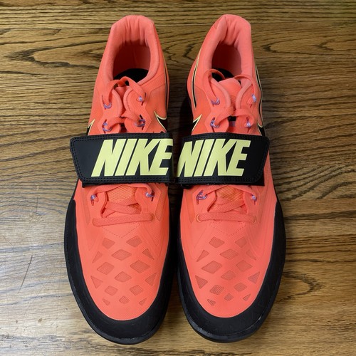 RARE Nike Zoom SD 4 Bright Mango Black Mens Throwing Shoes 685135-800 Size 14 - Picture 4 of 7