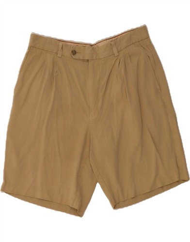 Tommy Bahama Herren Freizeit Shorts W34 Large Beige Seide DR68