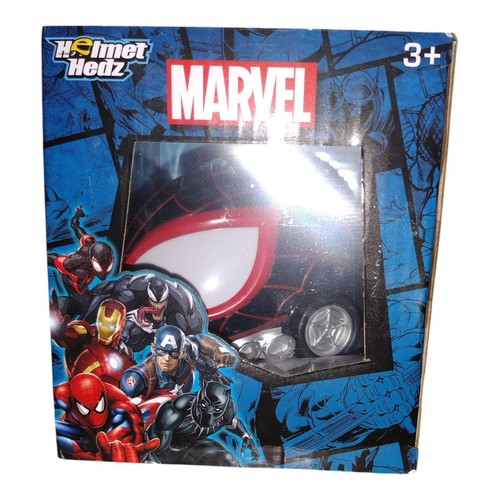 Marvel Helmet Hedz Friction Vehicles Iron Man & Spider-Man (Miles Morales) NIB - Picture 3 of 6