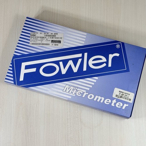 Fowler Outside Micrometer 5-6" Range .0001" Graduation Ratcheting 52-240-006-1 - Picture 6 of 7