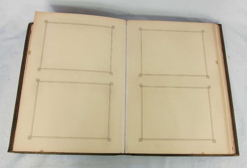 ANTIKES KABINETT KARTEN FOTOALBUM LEDER GEBUNDEN TOP QUALITÄT UNBENUTZT 1800er - Bild 9 von 12