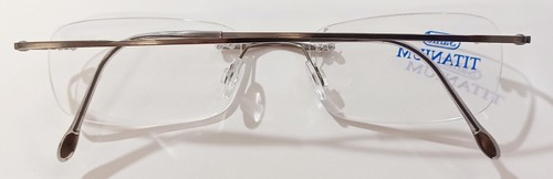 Gafas SAFILO TITANIUM 215/A 2G5 RUTENIO nuevas sin montura titanio 50-18 Italia - Imagen 13 de 13