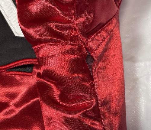 HEADGEAR CLASSICS Marty Marr #23 Martin Varsity Jacket Red Satin Sz Large 01 - Picture 10 of 12
