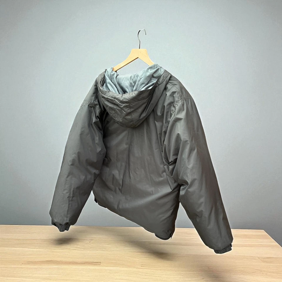 Steve & Barry's двойной вниз куртки XXL мужской пуховик с капюшоном изолированный винтажный - Изображение 2 из 4