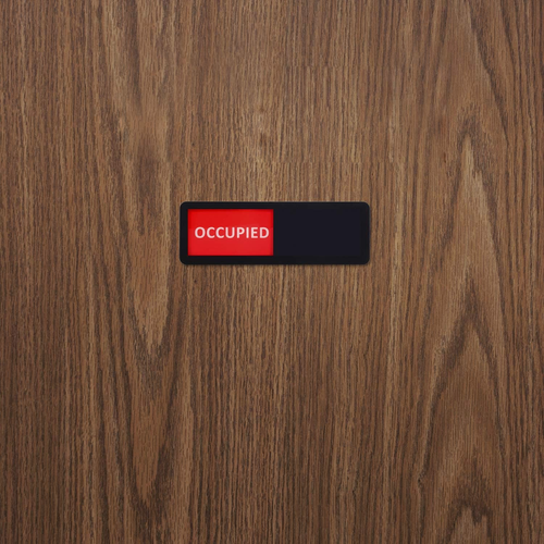Vacant Occupied Sign for Offices or Homes Privacy Sign Black 8.2 x 2.8 Inches - Picture 6 of 7