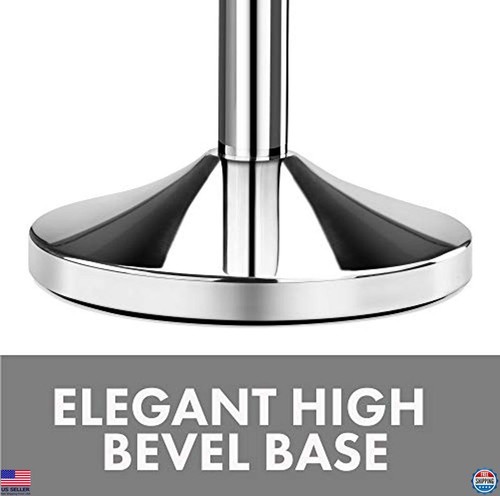 Stainless Steel Stanchions Set of 2 with 79.5" Red Velvet Rope for Events - Picture 6 of 6