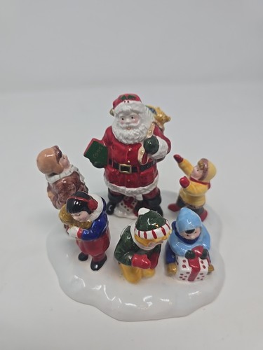 Dipartimento 56 Il villaggio di neve originale Babbo Natale viene in città 1995 # 5477-1 - Foto 5 di 7