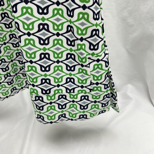 Jude Connally Dress Women's Size Medium Green Blue White Activewear V Neck - Picture 3 of 7