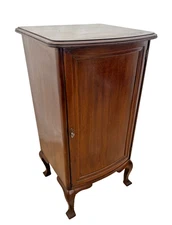 Antique French Cabinet Sheet Music Record Storage six removable shelves Mahogany