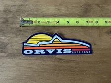 Orvis Sun Mountain Fly Fishing Sticker/Decal Approx 7” New Authentic