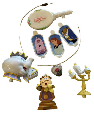 2002 INTERACTIVE PRINCESS BELLE Beauty and The Beast Character PLUG-INS LOT ONLY