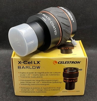 Celestron X-Cel LX 2x Barlow Lens 1.25'' #93529