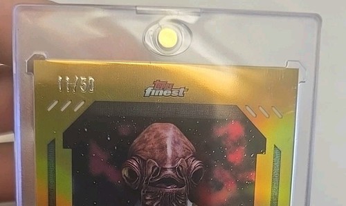 Tim Rose as Admiral Ackbar 2023 Topps SW Finest Auto Gold /50 FA-TR - Picture 2 of 4