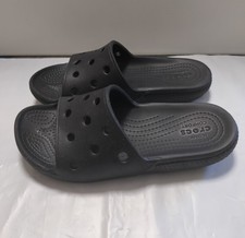 Crocs Coast Slide Slip On Sandals Black Size J2 Unisex