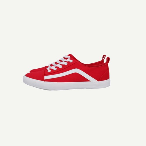 Dune London Womens Red Canvas Flat Lace up Shoes Size EU 40 - Picture 4 of 16
