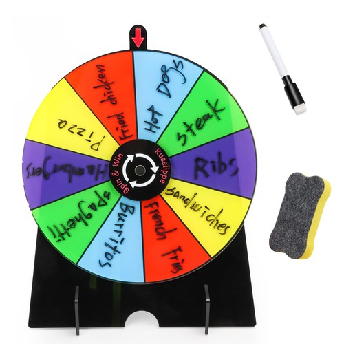 8 Inch Prize Wheel Spinner with Stand 10 Slots Color Spinning Wheel for Prizes - Picture 7 of 7