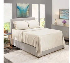 Nestl Microfiber Bed Linen Set, Queen - 6 Pcs Deep Pocket Soft Sheets & Pillowca