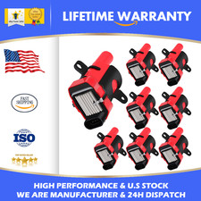 Round Ignition Coils Pack For Chevy Silverado GMC LS1 LS3 4.8 5.3 6.0L UF262