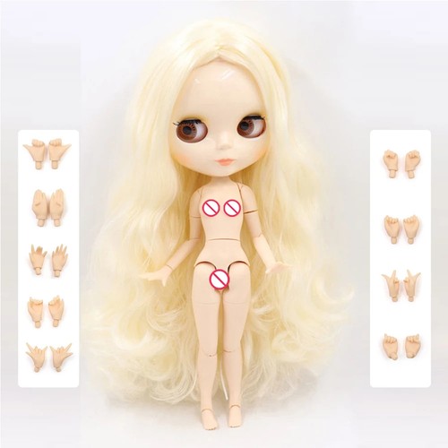 ICY DBS Blyth Doll 1/6 Joint Body BJD Toy White Shiny Face Black Frosted Face - Picture 28 of 34