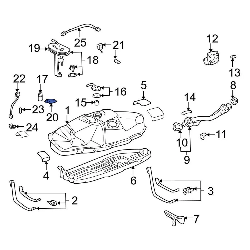For Toyota Tacoma 1995-2004 Toyota 2330062010 Fuel Filter Foto 2 de 2