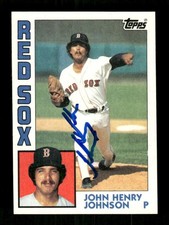 1984 Topps 419 John Henry Johnson signed auto autograph  crisp blue sharpie MZ B