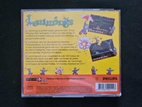 LEMMINGS Philips CD-I CDI Game COMPLETE Very Good Condition VERY RARE! - Picture 2 of 9