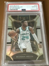 2023 PANINI BRANDON MILLER SELECT SILVER PRIZM #332 PSA 10