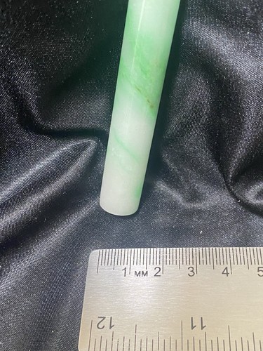 Old Chinese jadeite feather tube, well preserved - Picture 8 of 9