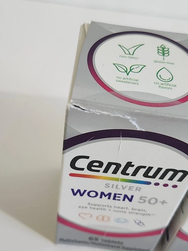 2 Centrum Silver Mujeres 50+ MultiVitamínico/Suplemento Mineral 65 Ea LEER ex.5/26 Foto 4 de 4