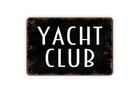 Yacht Club Nautical Metal Wall Art Indoor/Outdoor