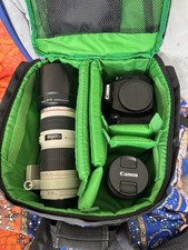 Canon 90D 32.5MP Camera Body. Canon 70-200mm F4l Lens.  Canon 18-55mm Good