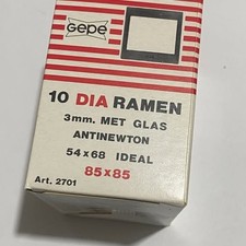 LOT of 10 BOXES Gepe Double Glass Slide Mount 3mm 100 pcs Art. 2701 - 100 SLIDES