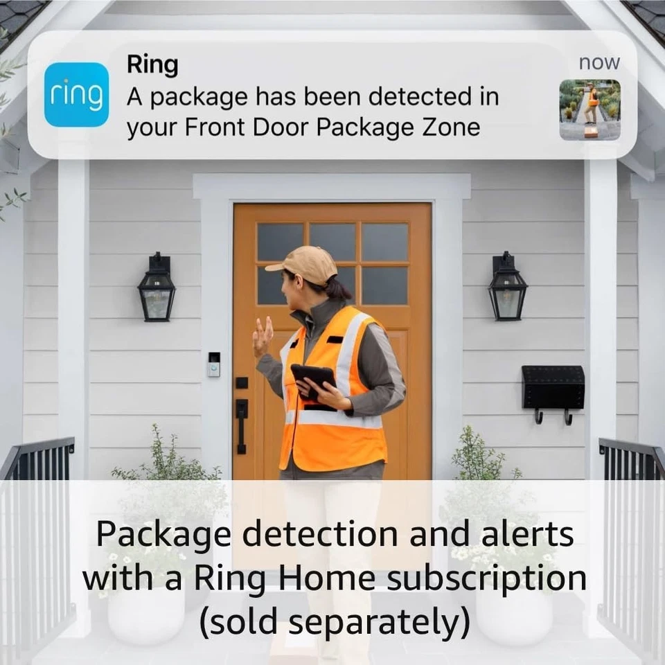 Ring Battery Doorbell (newest model), Home or business security with Head-to-Toe - Image 4 of 4