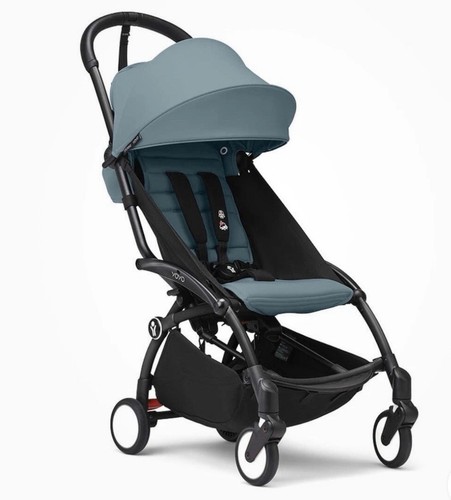 BRANDNEU Stokke Yoyo3 Baby Kinderwagen Gestell für 6 Monate + Aqua Farbe Pack