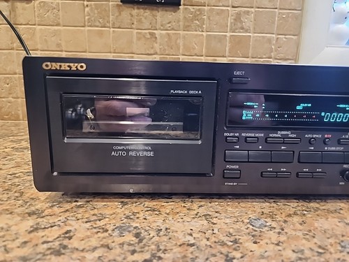 LOOK! Onkyo TA-RW144 Dual Auto Reverse Cassette Deck, Dolby B & C, Serviced. - Picture 5 of 12